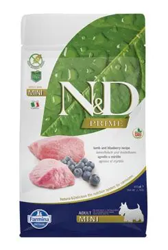 Koop Vandaag N&D PRIME DOG Adult Mini Lamb & Blueberry 800g