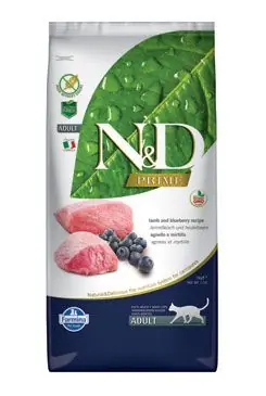 Finale Uitverkoop N&D PRIME CAT Adult Lamb & Blueberry 5kg