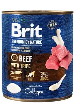 Brit Premium Dog by Nature konz Beef & Tripes 800g Flitsaanbieding