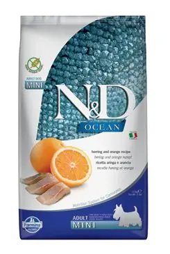 Premium N&D OCEAN DOG Adult Mini Herring & Orange 2,5kg