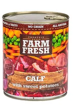 Premium Farm Fresh Dog Calf with Sweet Potatoes konzerva 800g