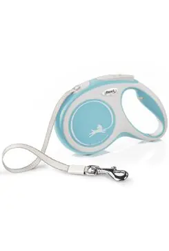 Premium Vodítko FLEXI Comfort M pásek 5m/25kg sv.modrá NEW