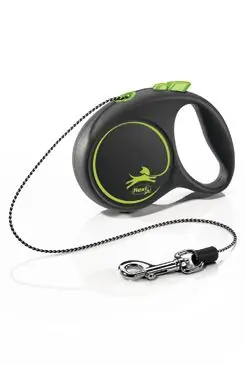 Vodítko FLEXI Black Design XS lanko 3m/8kg zelená NEW Lage Kosten