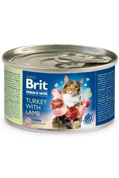 Flitsaanbieding Brit Premium Cat by Nature konz Turkey&Lamb 200g