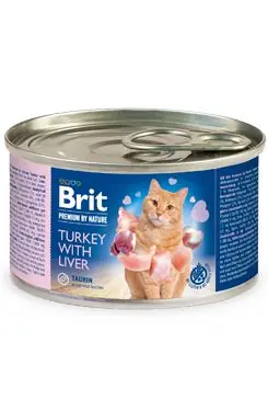 Shop Nu Brit Premium Cat by Nature konz Turkey&Liver 200g