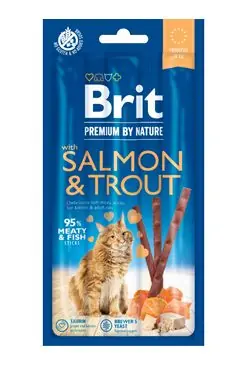 Brit Premium Cat by Nature Sticks Salmon&Trout(3pcs) Weekendaanbieding