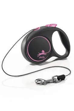 Merkproduct Vodítko FLEXI Black Design XS lanko 3m/8kg růžová NEW