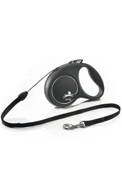 Vodítko FLEXI Black Design S lanko 5m/12kg stříbrnáNEW Merkproduct