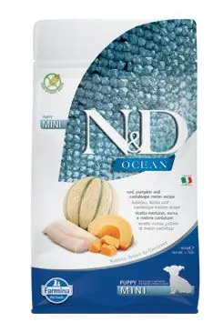 Bestseller N&D OCEAN DOG Puppy Mini Codfish & Pumpkin &Melon 800g