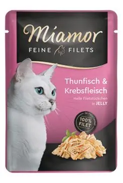 Miamor Cat Filet kapsa tuňák+krab v želé 100g Favoriet