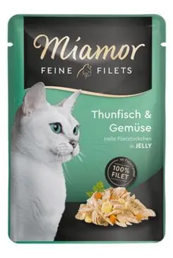 Beste Prijs Miamor Cat Filet kapsa tuňák+zelenina v želé 100g