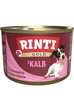 Rinti Dog Gold konzerva telecí 185g Premium