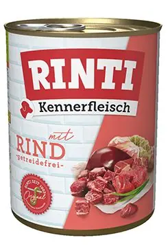 Rinti Dog Kennerfleisch konzerva hovězí 800g Uitverkoop