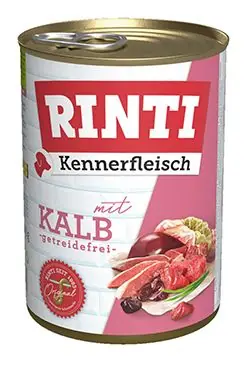 Aanbieding Rinti Dog Kennerfleisch konzerva telecí 400g