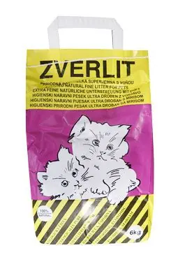 ZVERLIT fialový super jemná s vůní Podestýlka kočk 6kg Hete Deal