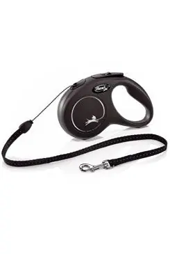 Vodítko FLEXI Classic NEW S lanko 5m/12kg černá Betrouwbaar