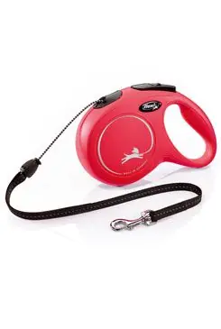 Actieprijs Vodítko FLEXI Classic NEW M lanko 8m/20kg červená