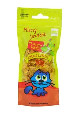 Pochoutka kuřecí lupínky se šantou kočičí MAPES 50g Bestel Nu