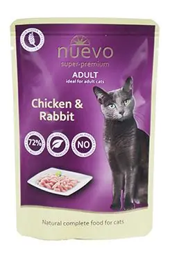Hoge Kwaliteit Nuevo kočka kapsa adult kuře a králík 85g