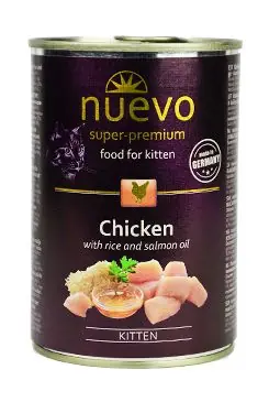 Rechtstreeks Van De Fabrikant Nuevo kotě kuře konz. 400g