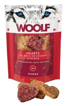 WOOLF pochoutka welcome hearts 100g Premium