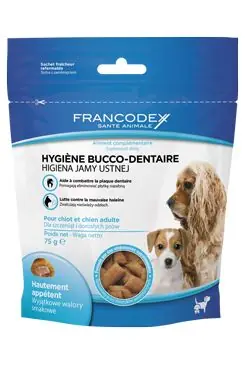 Express Levering Francodex Pochoutka Breath Dental pes 75g