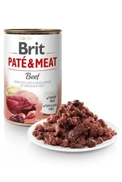 Actieprijs Brit Dog konz Paté & Meat Beef 800g
