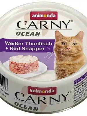 Favoriet ANIMONDA konzerva CARNY OCEAN - tuňák+red snapper 80 g
