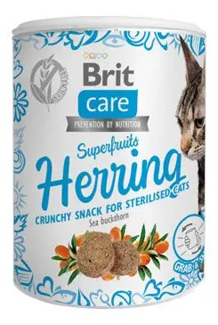 Brit Care Cat Snack Superfruits Herring 100g Populair