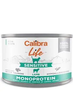 Hoge Kwaliteit Calibra Cat Life konz.Sensitive Lamb 200g