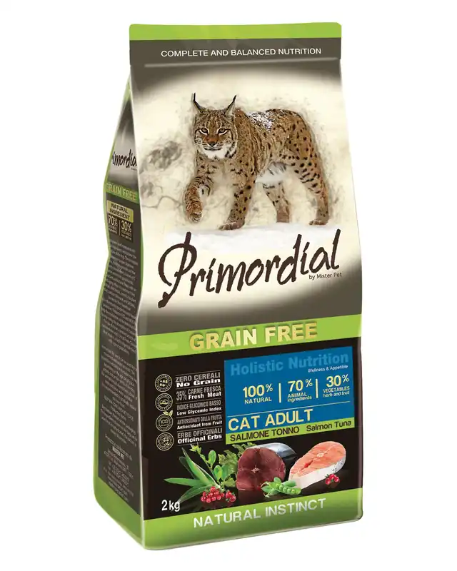 Primordial GF Cat Adult Salmon & Tuna 2 kg Shop Nu