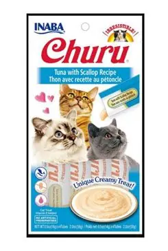 Laatste Versie Churu Cat Tuna with Scallop 4x14g