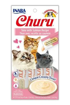 Churu Cat Purée Tuna with Salmon 4x14g Seizoensaanbieding