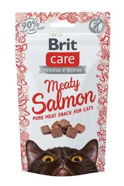 Brit Care Cat Snack Meaty Salmon 50g Actieprijs