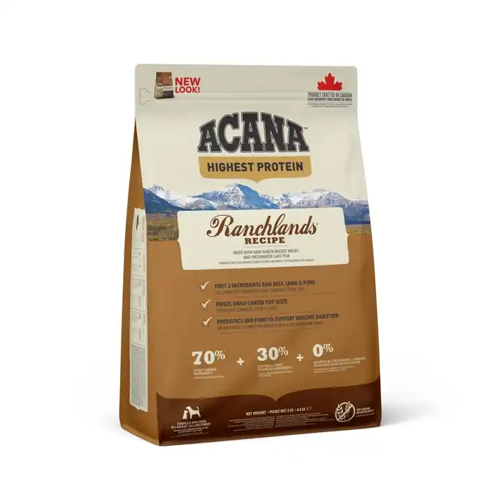ACANA RANCHLANDS DOG 2 kg Uitverkoop