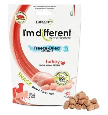 I´M DIFFERENT SNACK krůta - mrazem sušený pamlsek, 40 g Weekendaanbieding