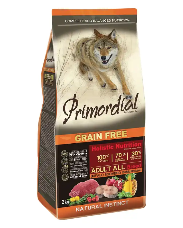 Primordial GF Adult Buffalo & Mackerel 12 kg Must-Have