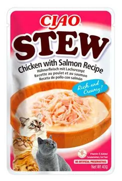 Churu Cat CIAO Stew Chicken with Salmon Recipe 40g Koop Vandaag