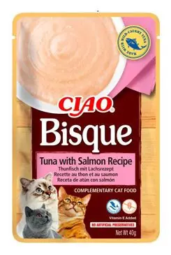 Churu Cat CIAO Bisque Tuna with salmon Recipe 40g Direct Beschikbaar