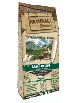 Natural Greatness Lamb Recipe All Breed Sensitiv/jehně 10 kg Nu Kopen