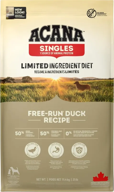 Acana Singles Free-Run Duck 11,4kg Op = Op