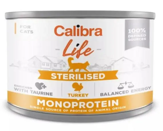 Gratis Retour Calibra Life Sterilised Turkey 200g