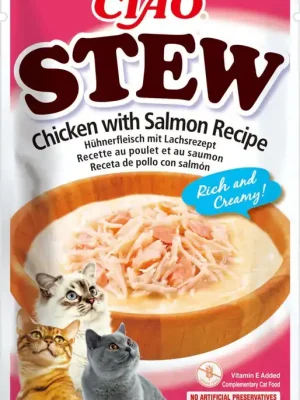 Express Levering Churu Cat CIAO Stew Chicken with Salmon 40 g
