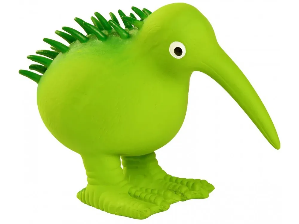 Hračka pes WHISTLE latex, pískací, zelená 13,5 cm Kiwi - Latexová pískací hračka ve tvaru píšťalky, zelená, 13,5 cm Alleen Vandaag