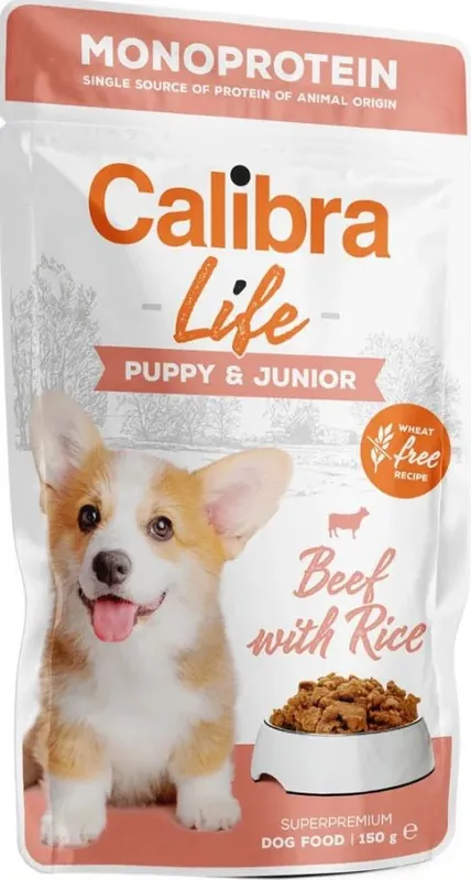 Must-Have Calibra Dog Life kapsa Puppy&Junior Beef 150g