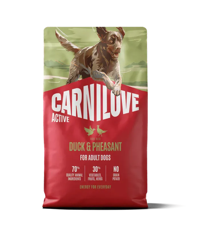 Carnilove Dog Active Dry Duck&Pheasant Adult AB 12kg - Bezobilné granule pro psy Lage Kosten
