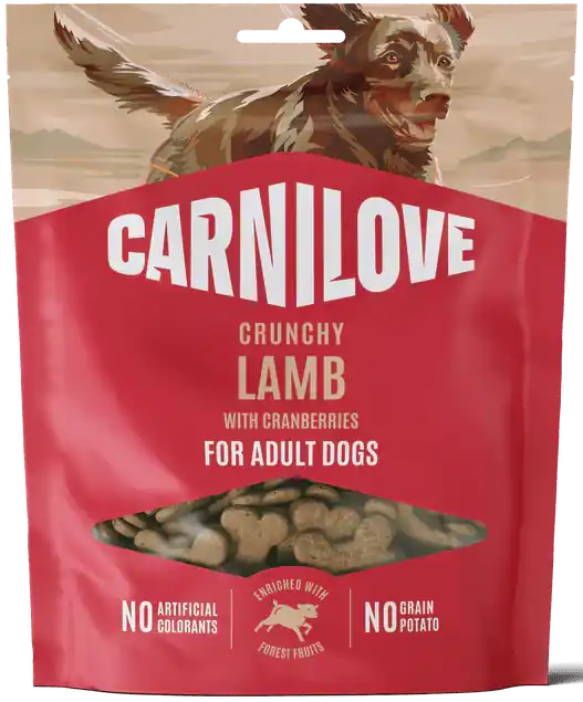 Carnilove Dog Crunchy Snack Lamb+Cranberries 200g - Křupavé pamlsky pro psy Nieuw