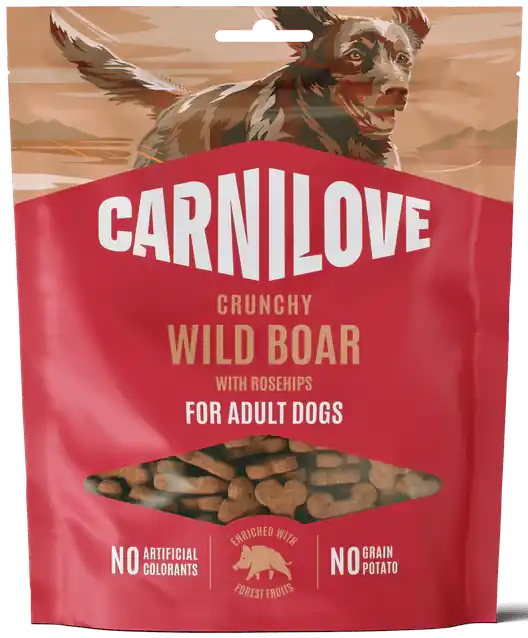 Carnilove Dog Crunchy Snack Wild Boar+Rosehips 200g - Křupavé pamlsky pro psy Seizoensaanbieding