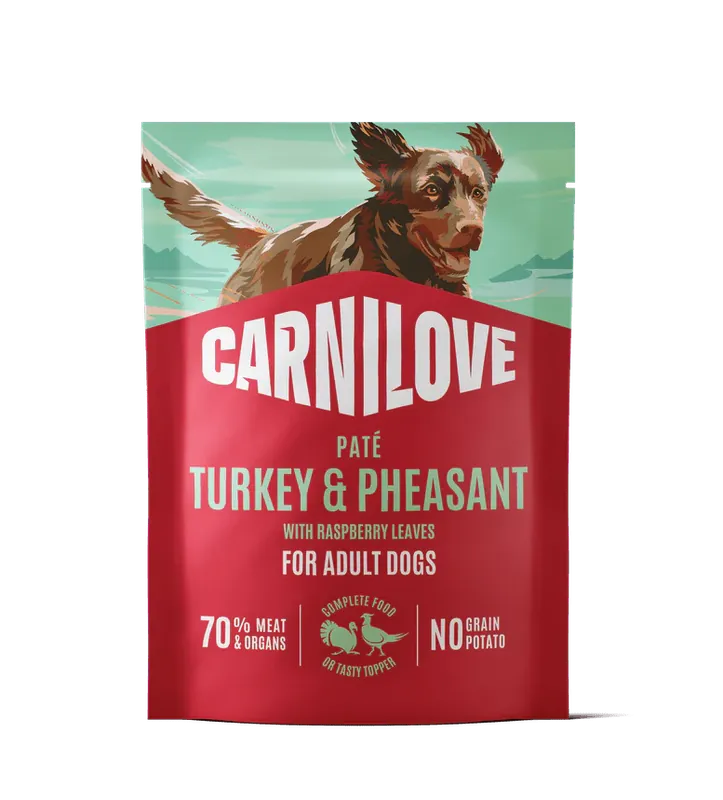 Carnilove Dog Pouch Paté Turkey&Pheas.+Rasp. 300g - Paštika pro psy Weekendaanbieding