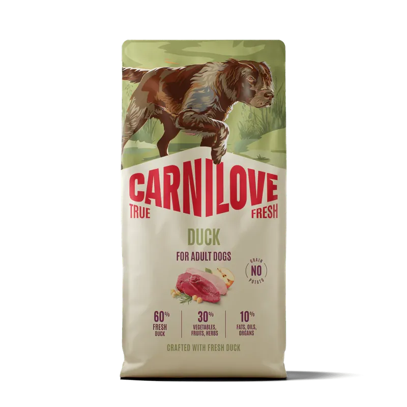 Carnilove Dog True Fresh Dry Duck Adult SB 1,5kg - Granule pro psy s 60 % čerstvé kachny Betaalbaar